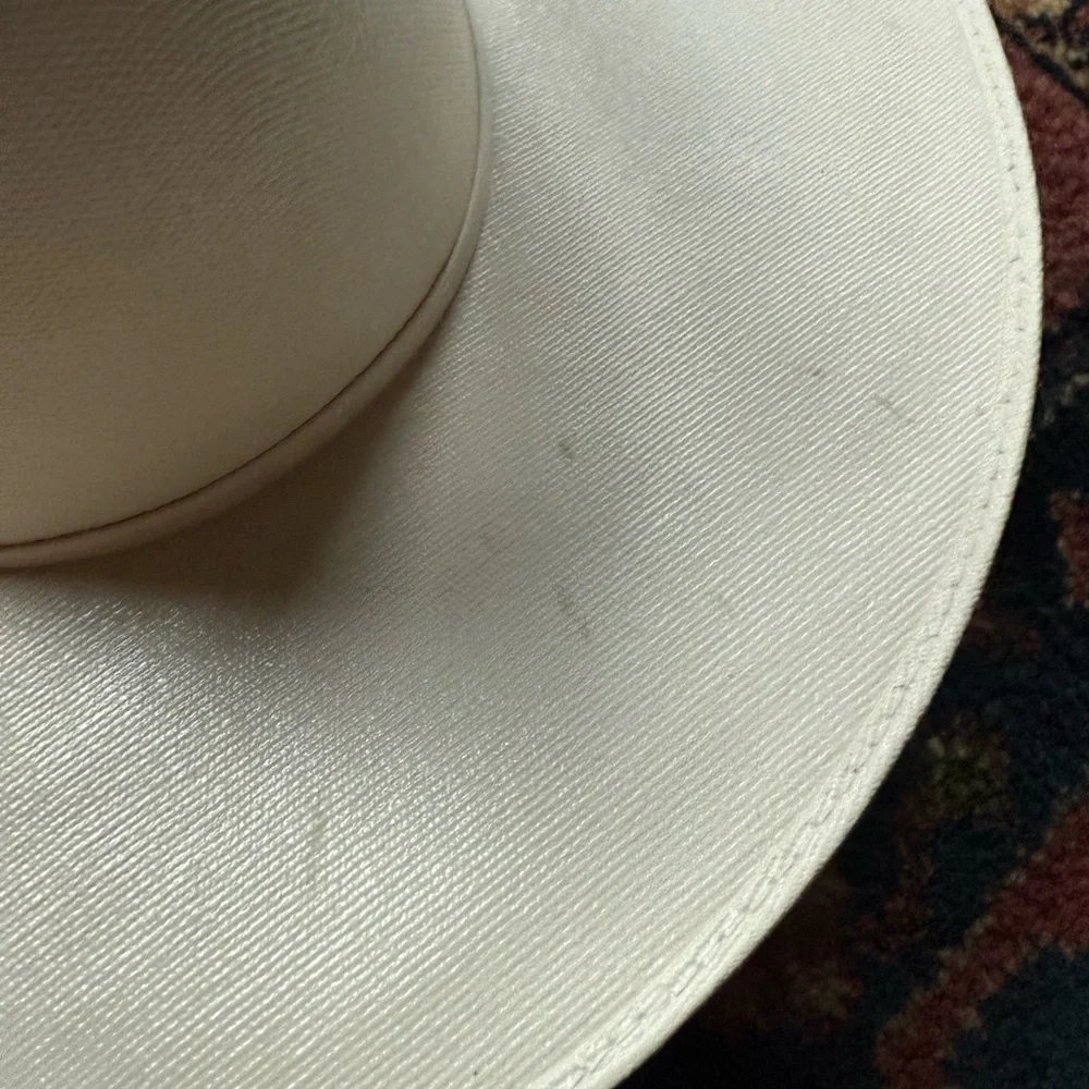 Cowboy hat ivory Rocha Hats sz 6 3/4 - Picture 5 of 9
